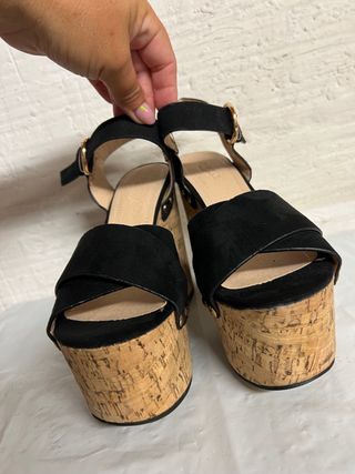 Sandalia Plataforma TRUFFLE NEGRO TALLA 38