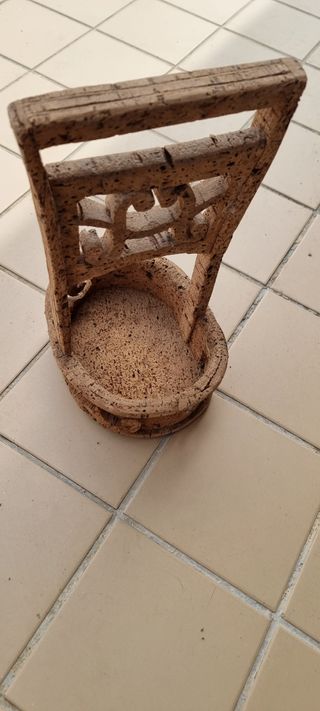 Vintage - Cesta Cortiça asa alta