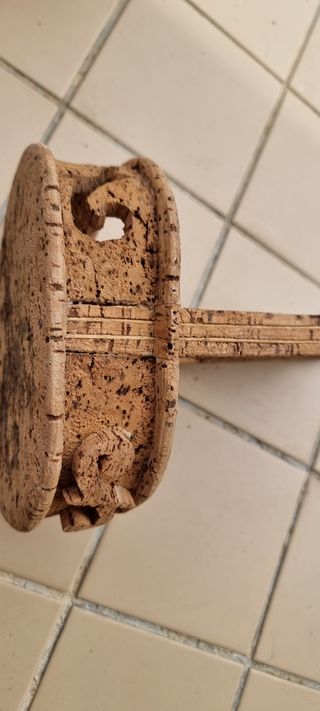 Vintage - Cesta Cortiça asa alta