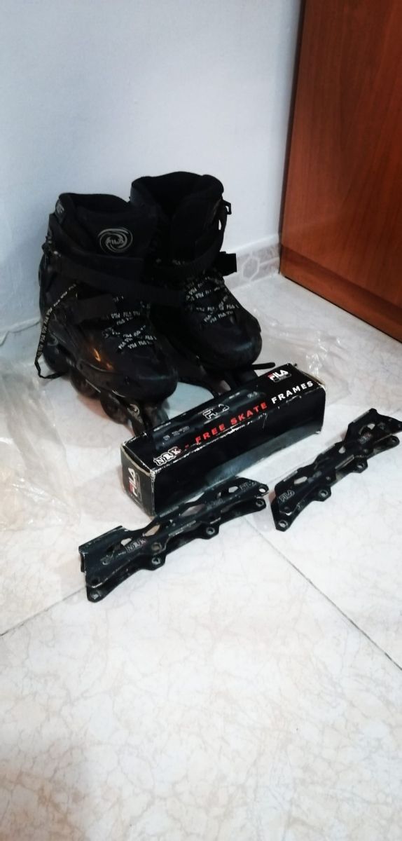 patines skate NRK Pro negro gris + regalo talla 42