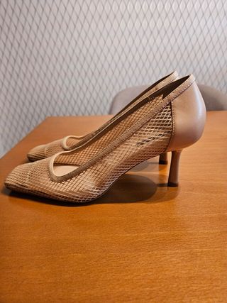 Zapatos rejilla beige 