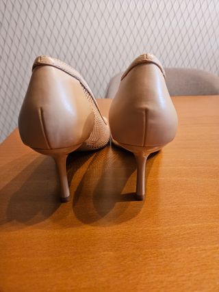 Zapatos rejilla beige 