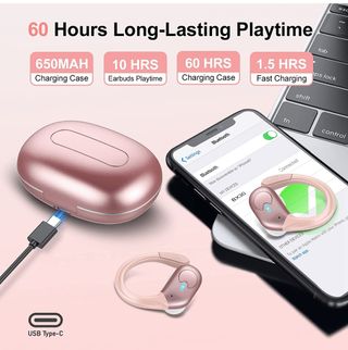 auriculares bluetooth rosas