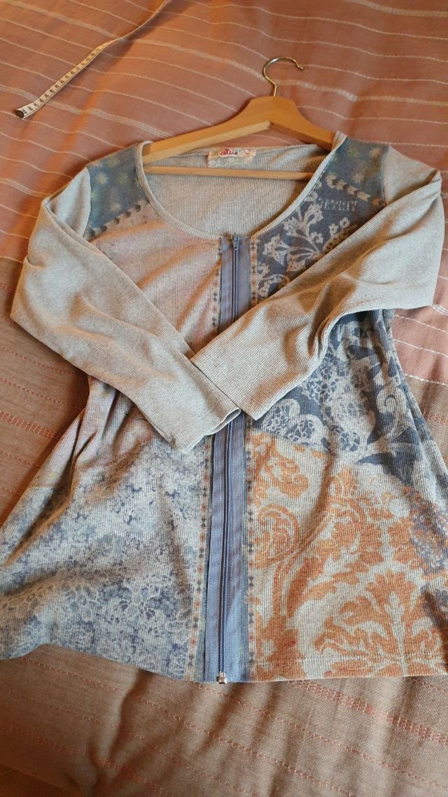 blusa con cremallera