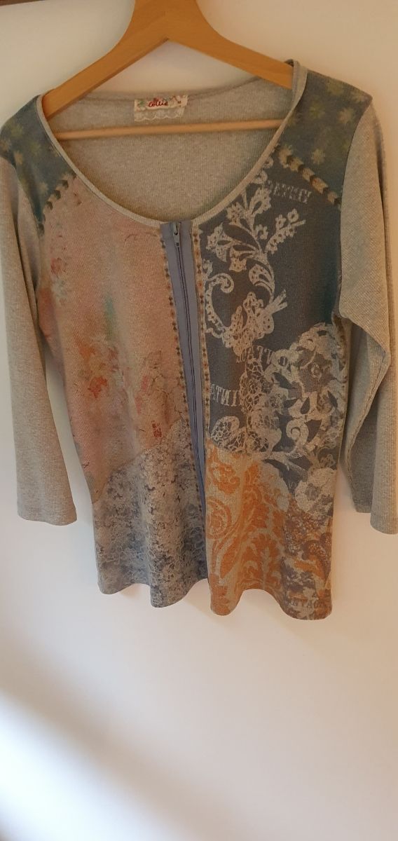 blusa con cremallera