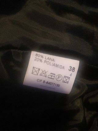 Abrigo de Lana, talla 38