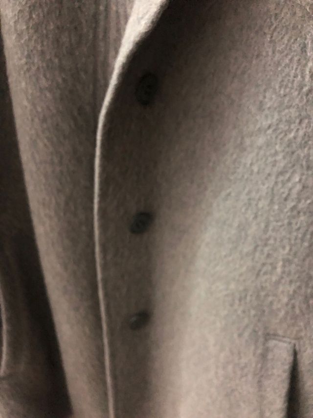 Chaquetón señora lana gris verdoso