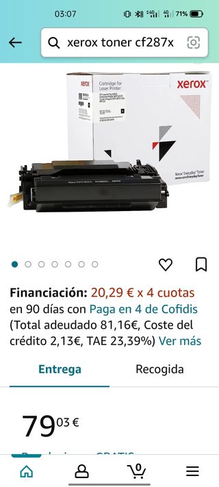 Toner negro marca Xerox 2xunidad