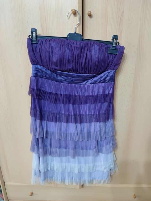 vestido tonos morados