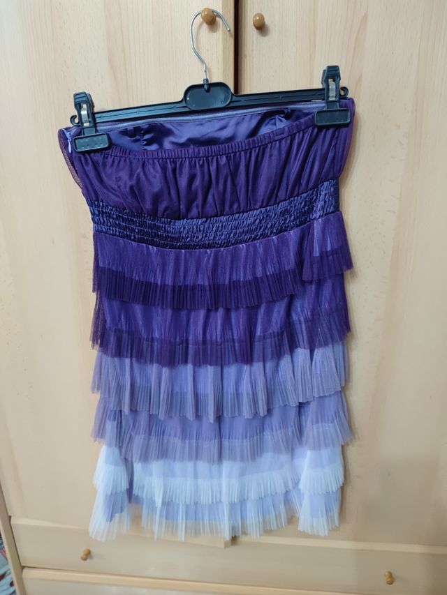 vestido tonos morados