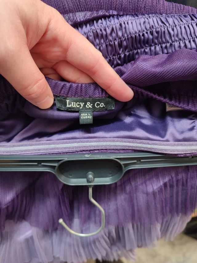 vestido tonos morados