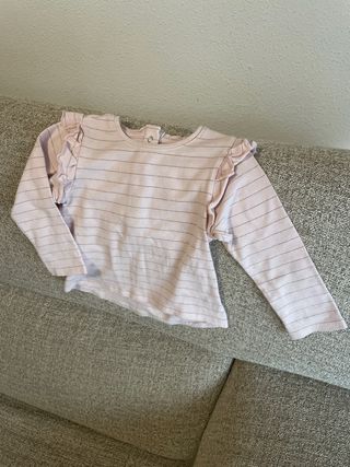 Camiseta rosa brillo 2 años