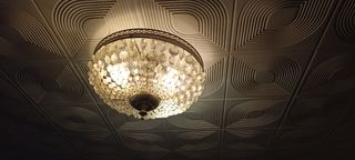 lampara  de cristales lagrimas