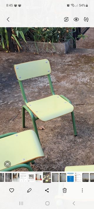 sillas de niños infantiles de madera