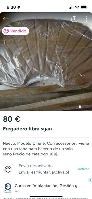 Fregadero de poliéster Syan