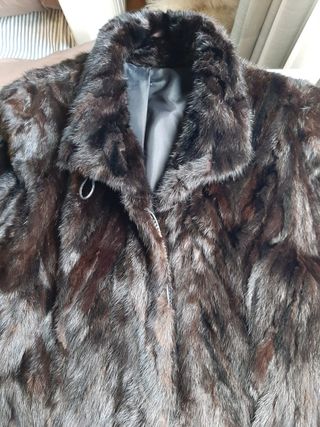 abrigo color visón