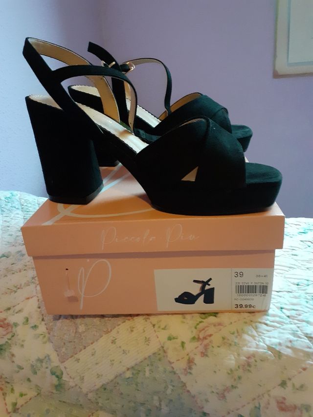 Sandalias tacón mujer