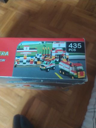 Juego piezas construir gasolinera