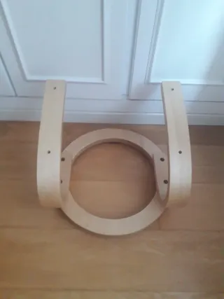 bases de madera sillon (giratoria) y reposapies