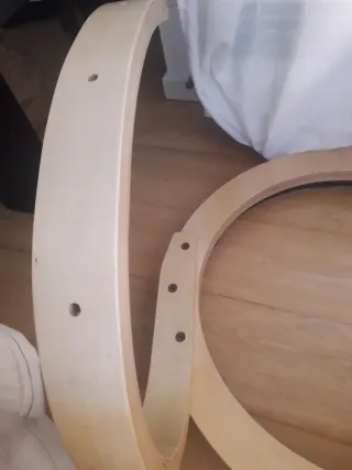 bases de madera sillon (giratoria) y reposapies