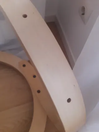 bases de madera sillon (giratoria) y reposapies