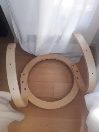 bases de madera sillon (giratoria) y reposapies