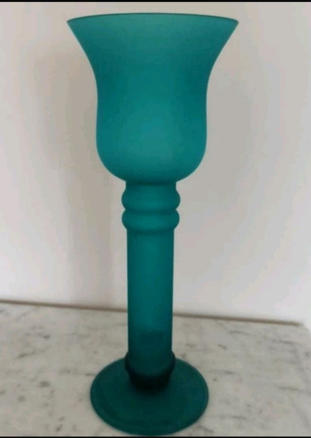 Jarron de cristal mate 25cms alto NUEVO