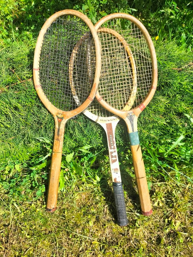 Raquetas tenis antiguas. Años 20.