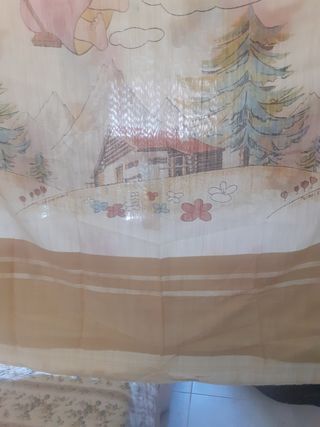 Colcha y cortina Heidi