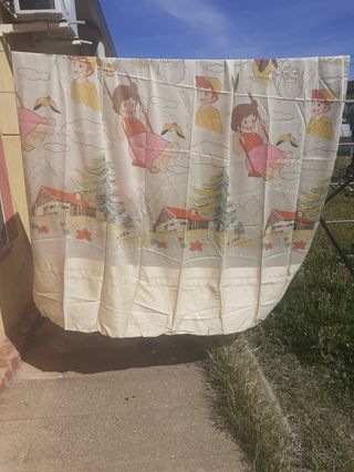 Colcha y cortina Heidi