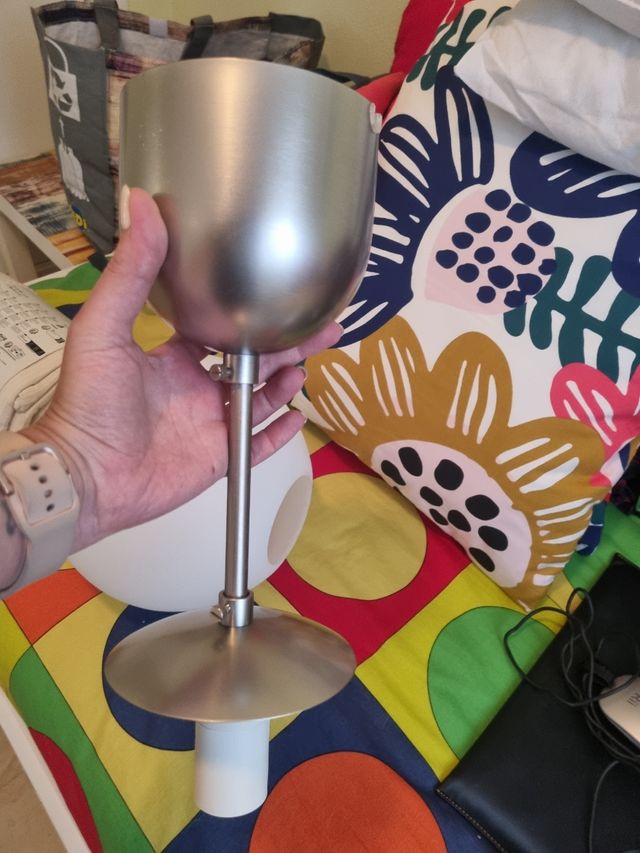 Lámpara de techo bola blanca