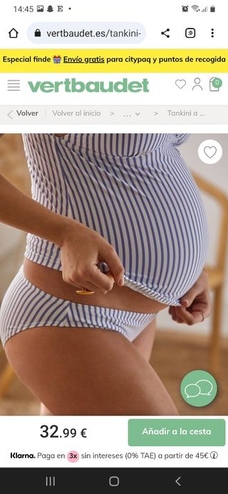 bañador bikini embarazada