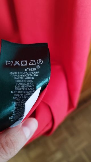 Vestido Ralph Lauren Rojo