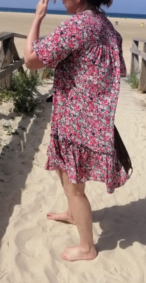 Vestido verano flores Oysho