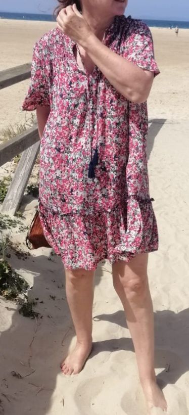 Vestido verano flores Oysho