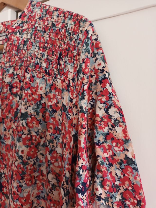 Vestido verano flores Oysho