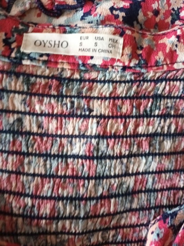 Vestido verano flores Oysho