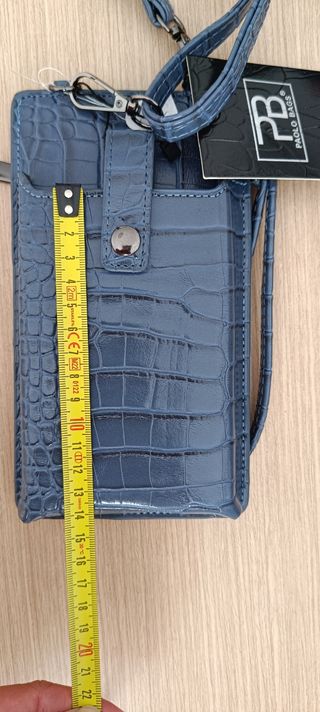 Bolso bandolera mini para móvil con cremallera