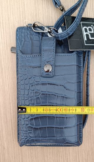 Bolso bandolera mini para móvil con cremallera