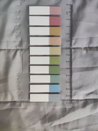 Set di tre blocchetti di post-it segnapagina