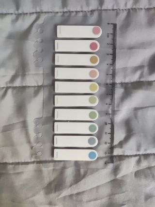 Set di tre blocchetti di post-it segnapagina