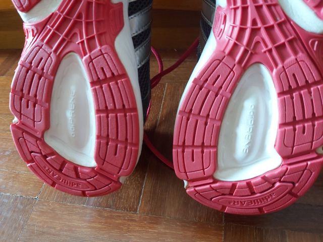 Sapatilhas Adidas 38 rosa e cinzento, senhora