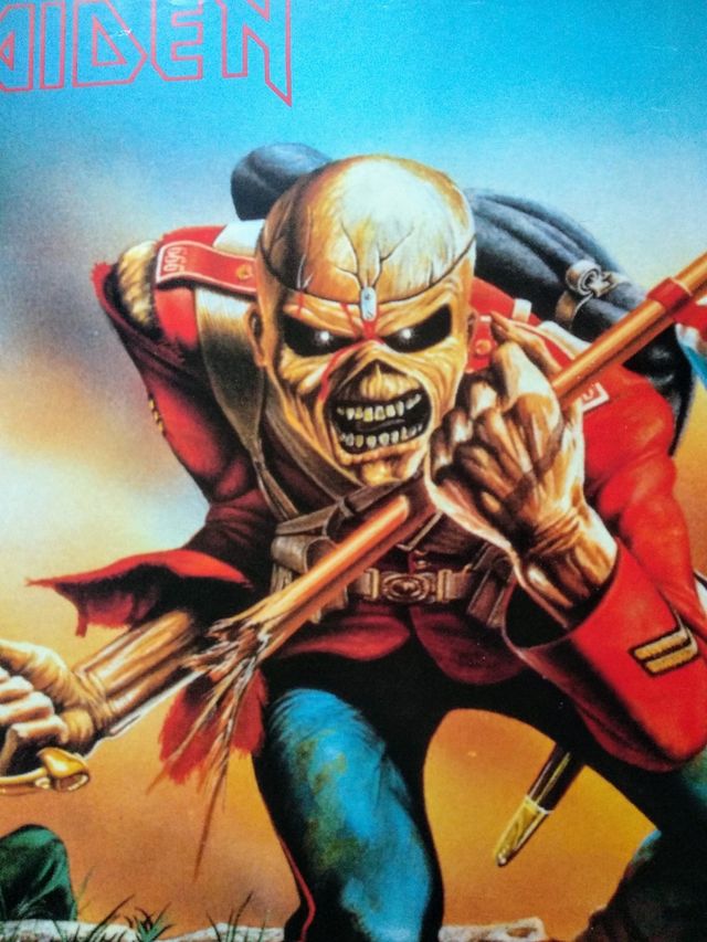 IRON MAIDEN 'The Trooper' póster vintage 