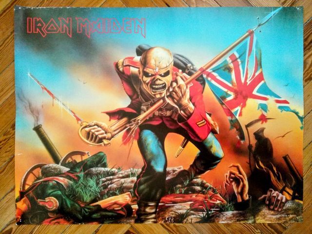 IRON MAIDEN 'The Trooper' póster vintage 