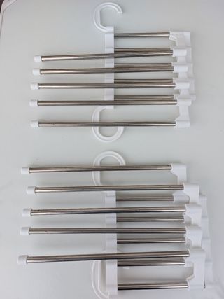 Lote 2 perchas múltiples para ropa