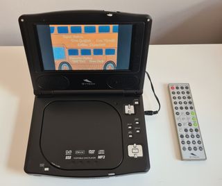 DVD PORTATIL ,CON MANDO Y BOLSA DE TRASPORTE.