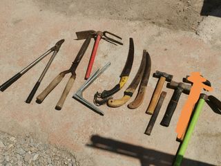 lote de herramientas obra y jardinería