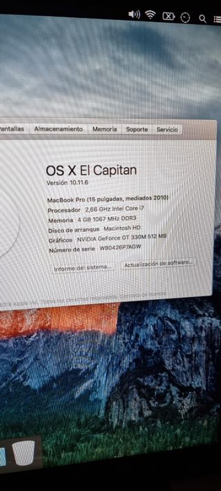 MacBook Pro I7 2.66GHz 15"