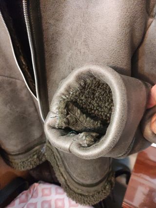cazadora efecto piel 