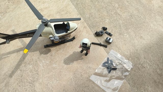 Playmobil helicóptero policía
